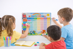 SCHOOL TIME TABLE PLANNER  FRIDGE MAGNET  ( 1 MARKER FREE) (A4 SIZE)