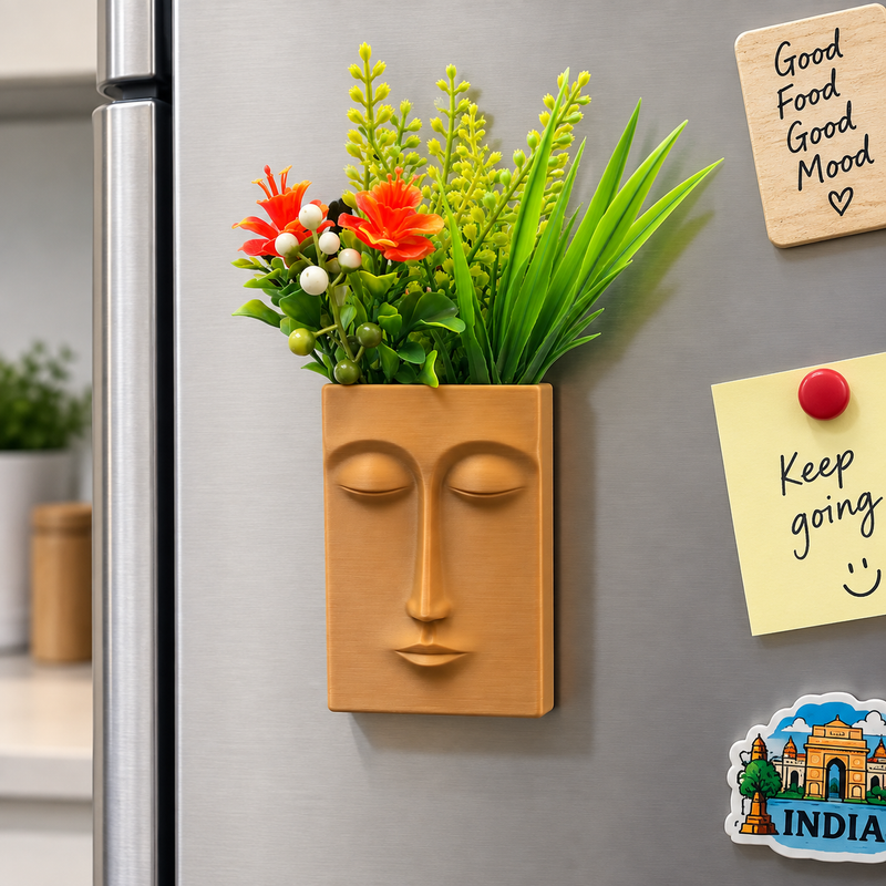 Serene Face Planter Fridge Magnet 🌿🌸