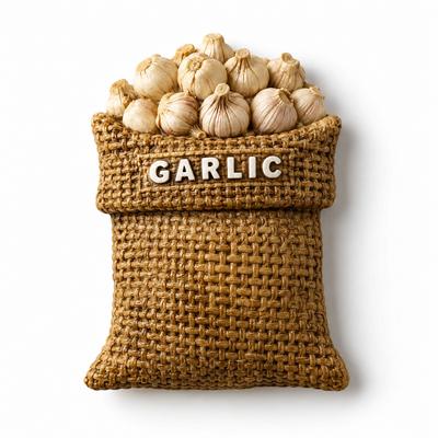 Garlic Sack Fridge Magnet