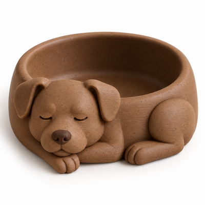 Sleeping Puppy Pet Bowl  (PREPAID ONLY)