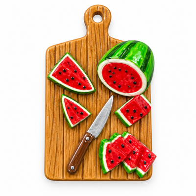 Watermelon Cutting Board Fridge Magnet
