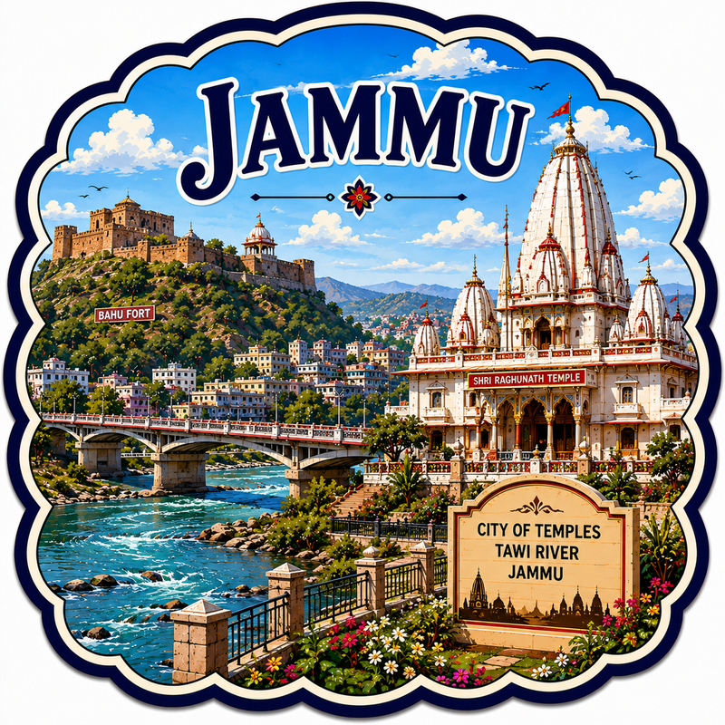 JAMMU  FRIDGE MAGNET