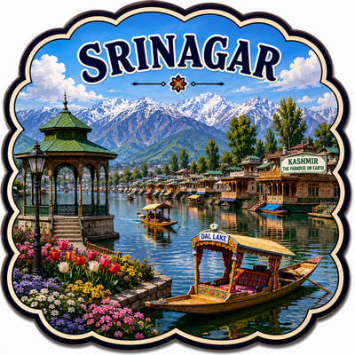 SRINAGAR FRIDGE MAGNET