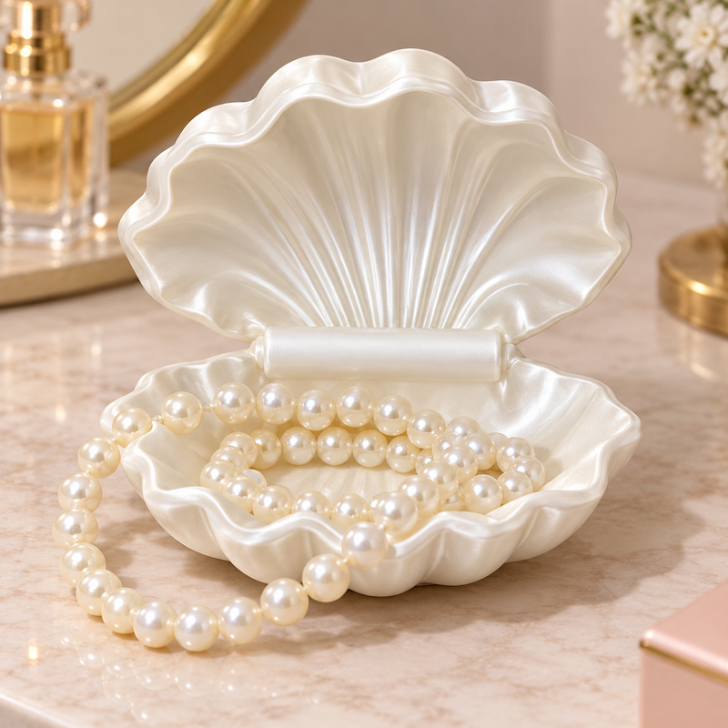 Luxury Pearl Seashell Jewellery Organizer (PREPAID ONLY)