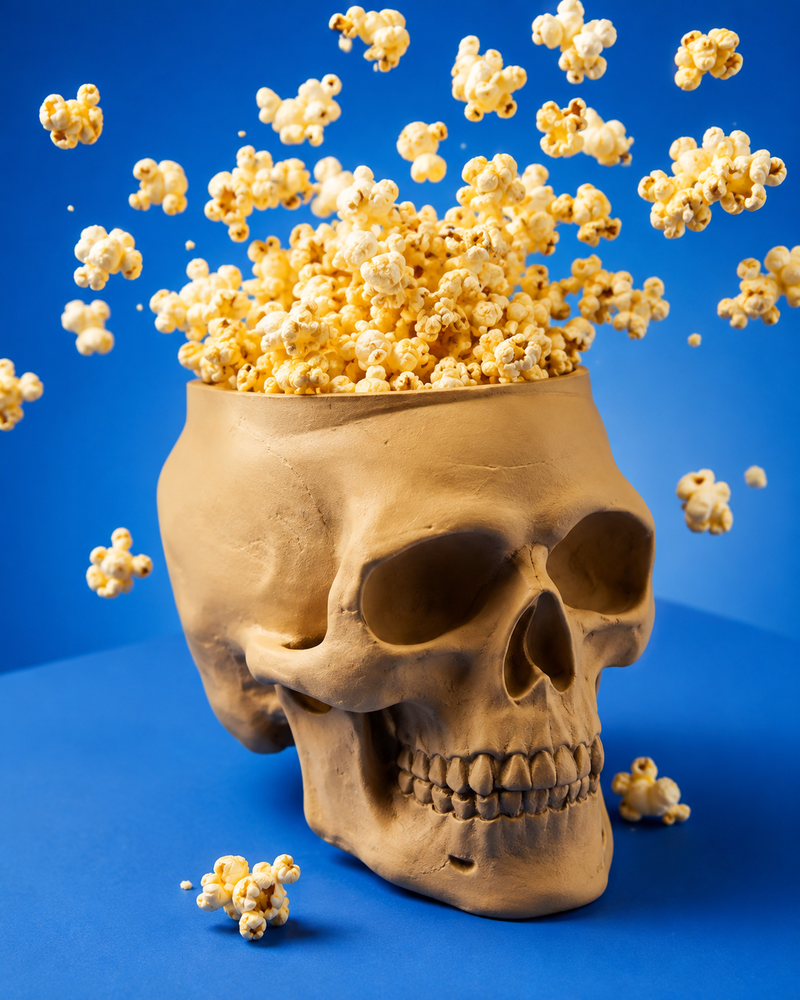 Skull Popcorn Bowl(PREPAID ONLY)