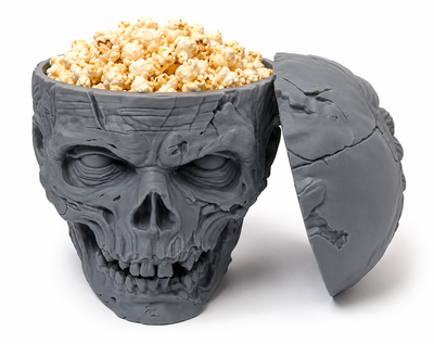 Zombie Skull Popcorn Bowl with Lid (PREPAID ONLY)