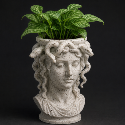 Medusa Bust Planter (PREPAID ONLY)