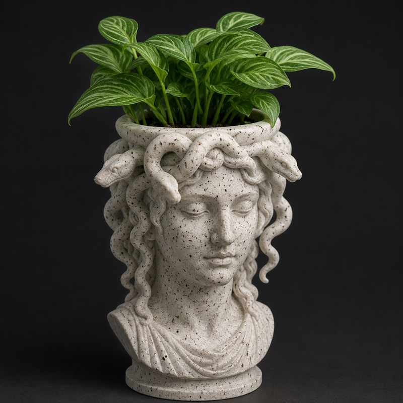 Medusa Bust Planter (PREPAID ONLY)