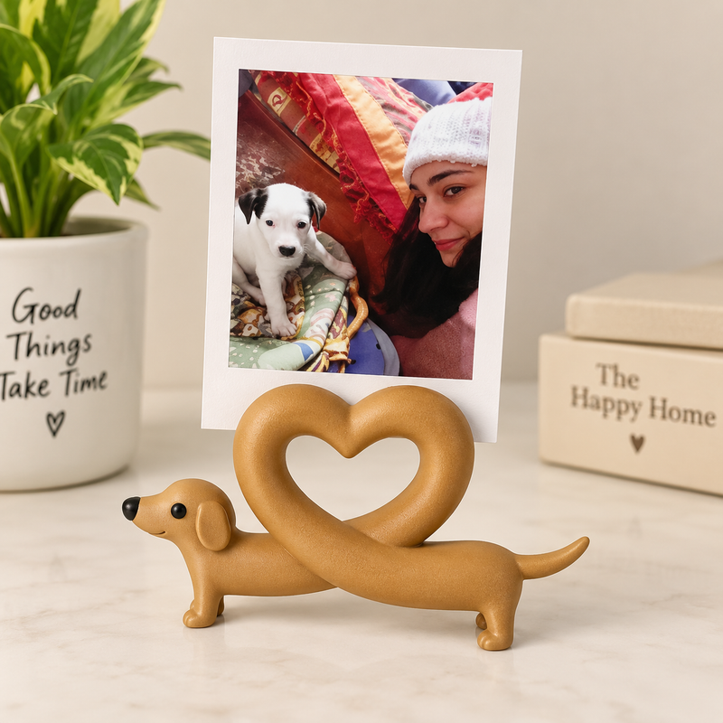 Dachshund Love Photo Frame Fridge Magnet (prepaid only)