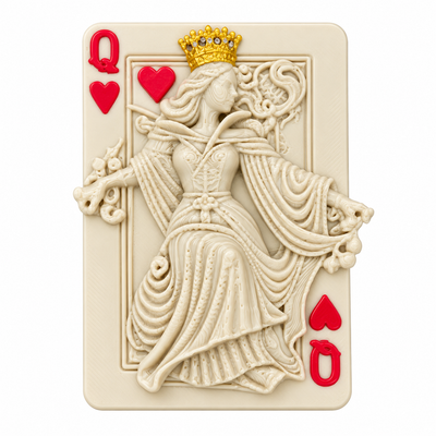 Queen of Hearts  Fridge Magnet