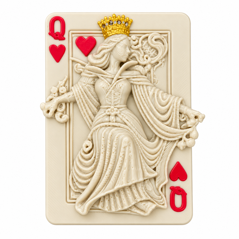 Queen of Hearts  Fridge Magnet