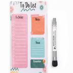 TO DO LIST PLANNER FRIDGE MAGNET ( 1 MAGNETIC MARKER WITH ERAZER FREE)