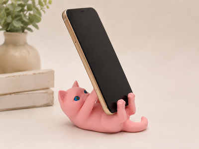 CUTE CAT MOBILE HOLDER (PREPAID ONLY)