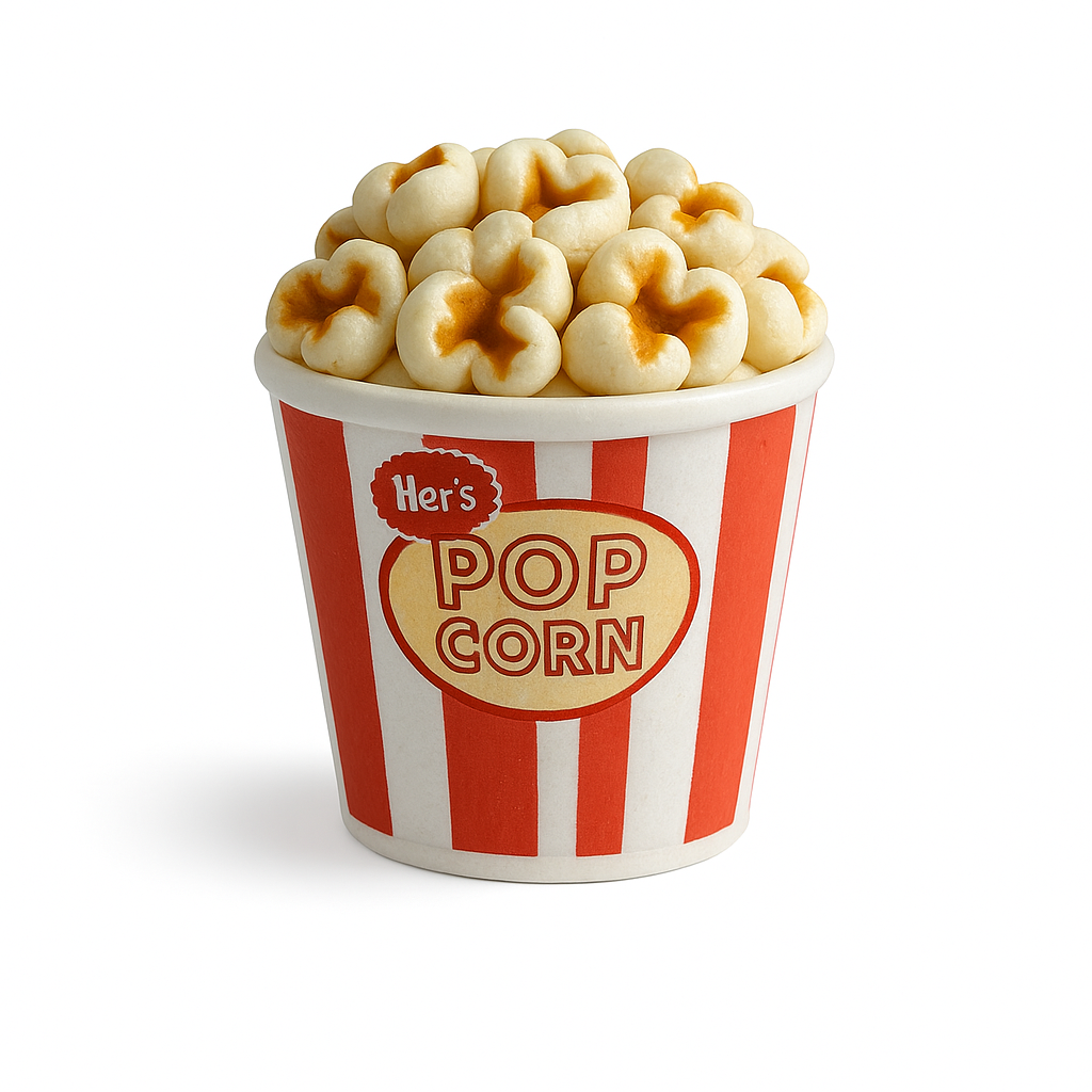 POPCORN TUB FRIDGE MAGNET