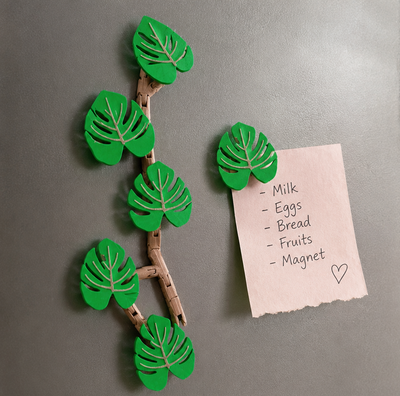 🌿 Monstera Leaf Fridge Magnets - Set of 6/12 (PREPAID ONLY)