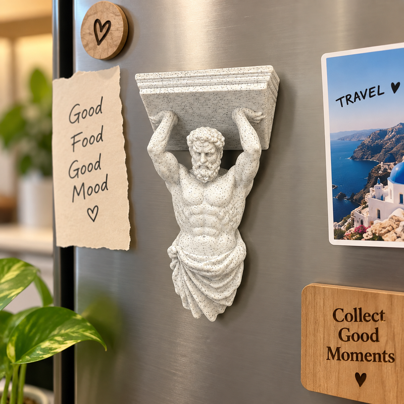 Atlas Statue Fridge Magnet