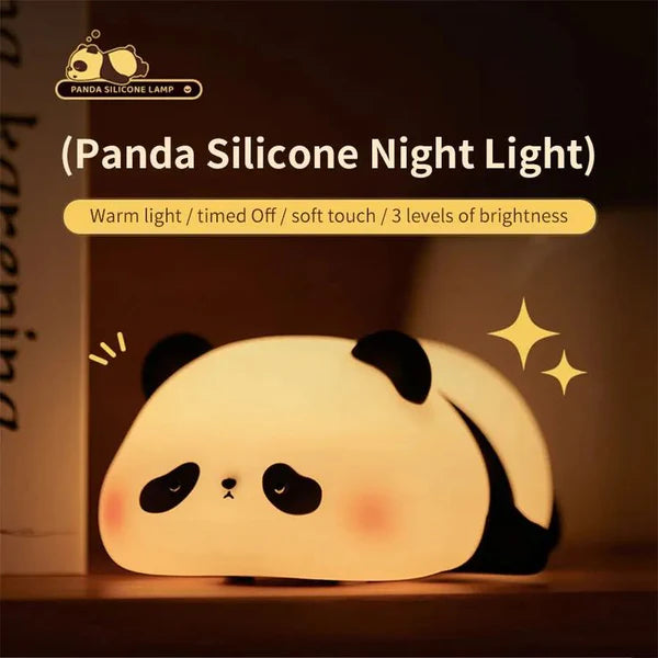 Silicone sleeping panda Lamp