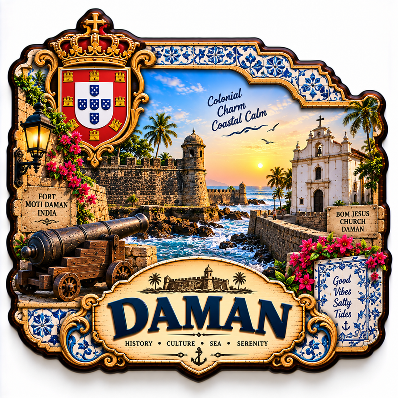 DAMAN FRIDGE MAGNET