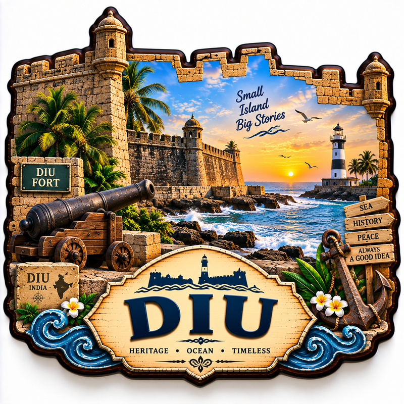 DIU FRIDGE MAGNET