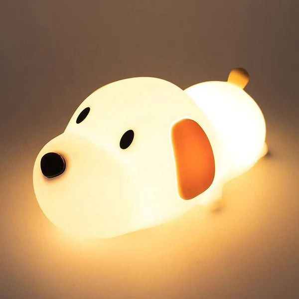 Silicone Sleeping Dog Lamp