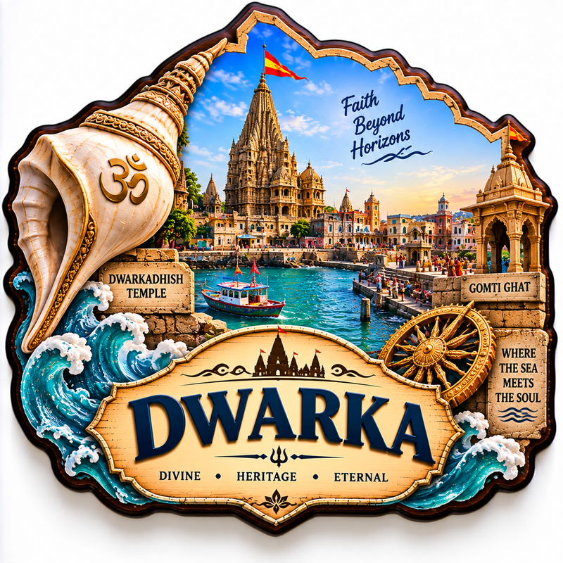 DWARKA FRIDGE MAGNET