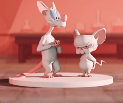 Pinky and the Brain  Tabletop Figurine  (prepaid only)