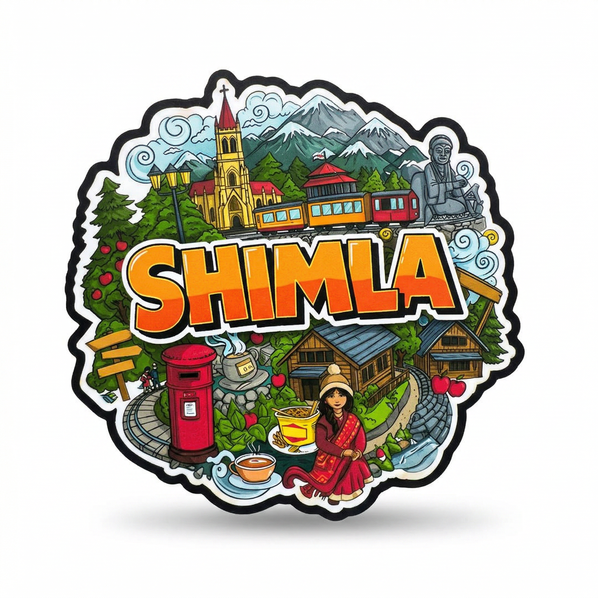 SHIMLA  FRIDGE MAGNET