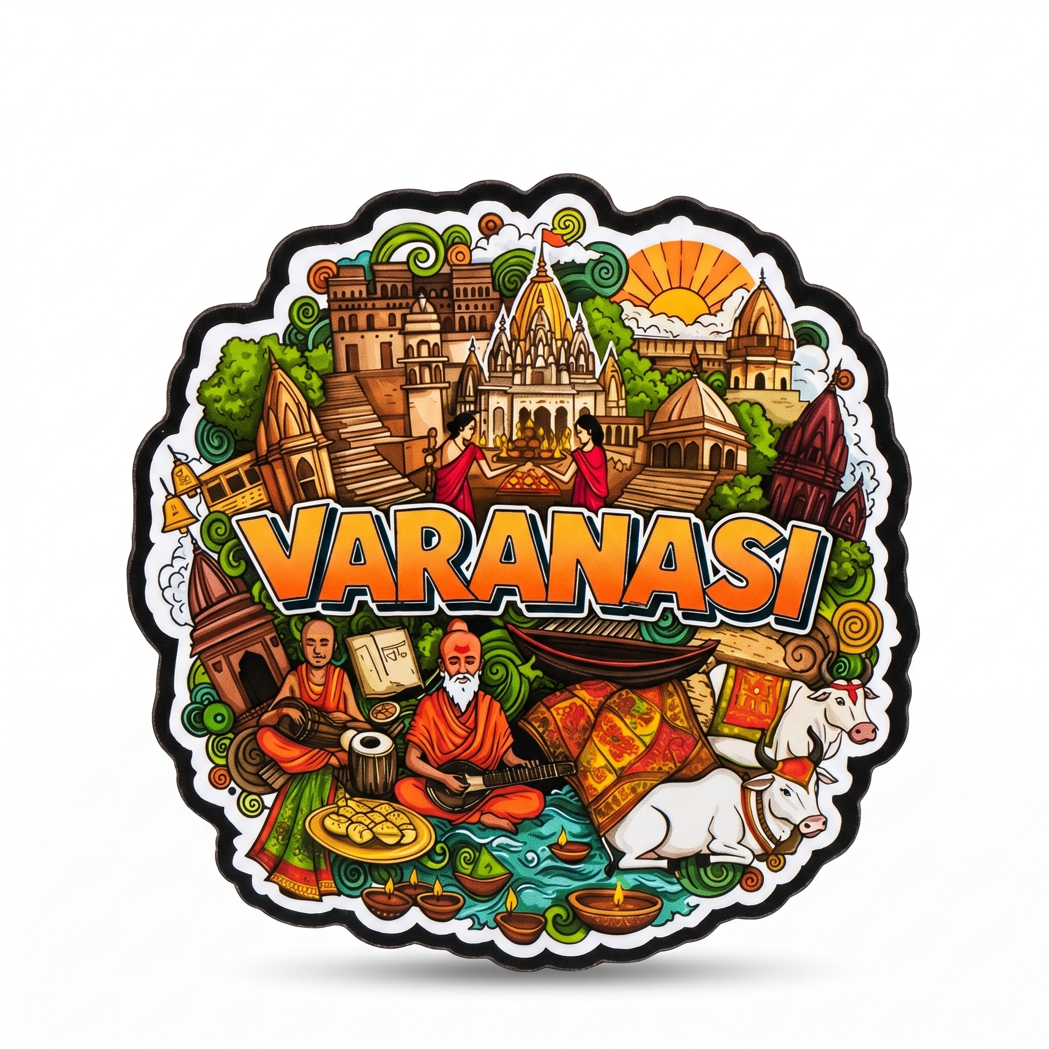 VARANASI  FRIDGE MAGNET