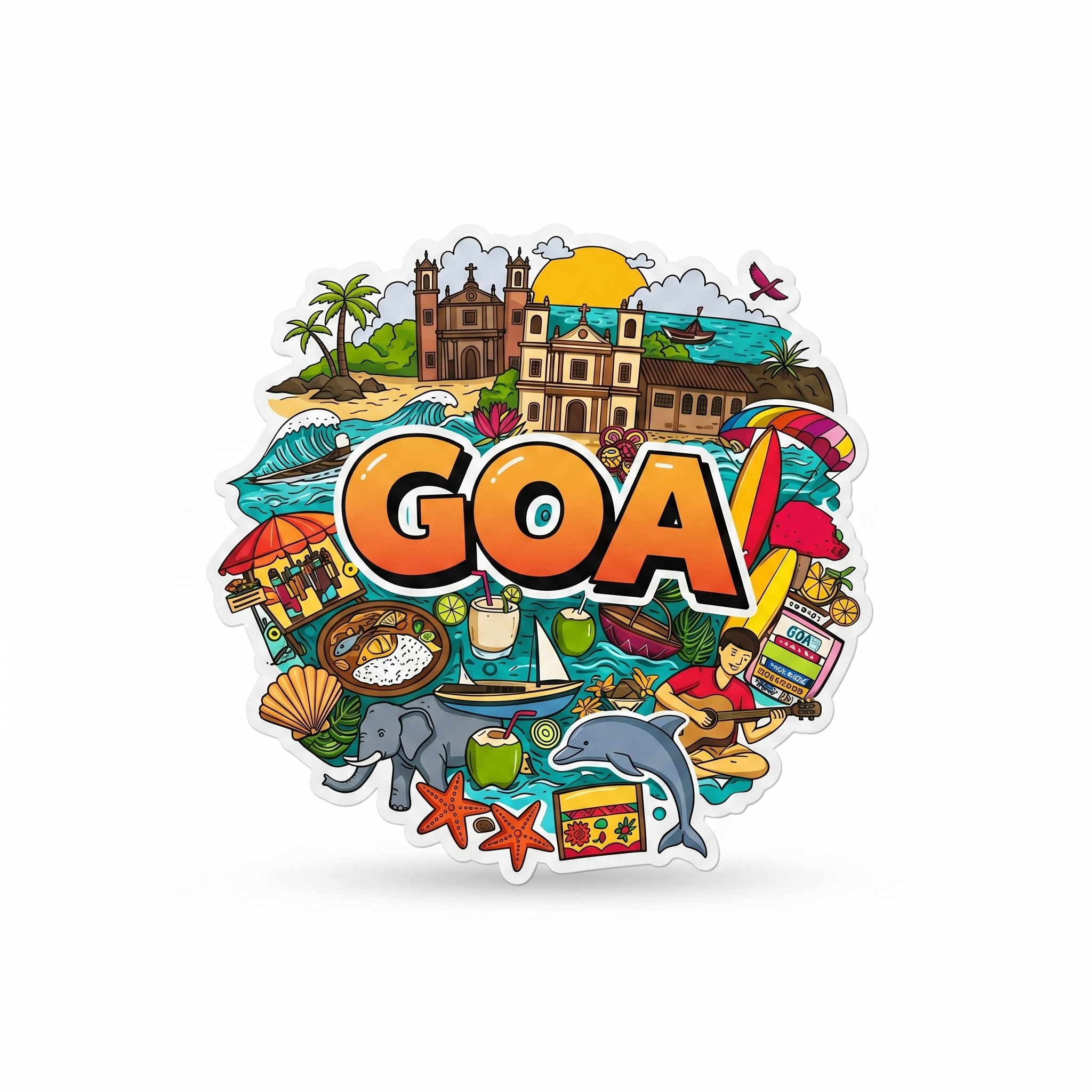 GOA  FRIDGE MAGNET