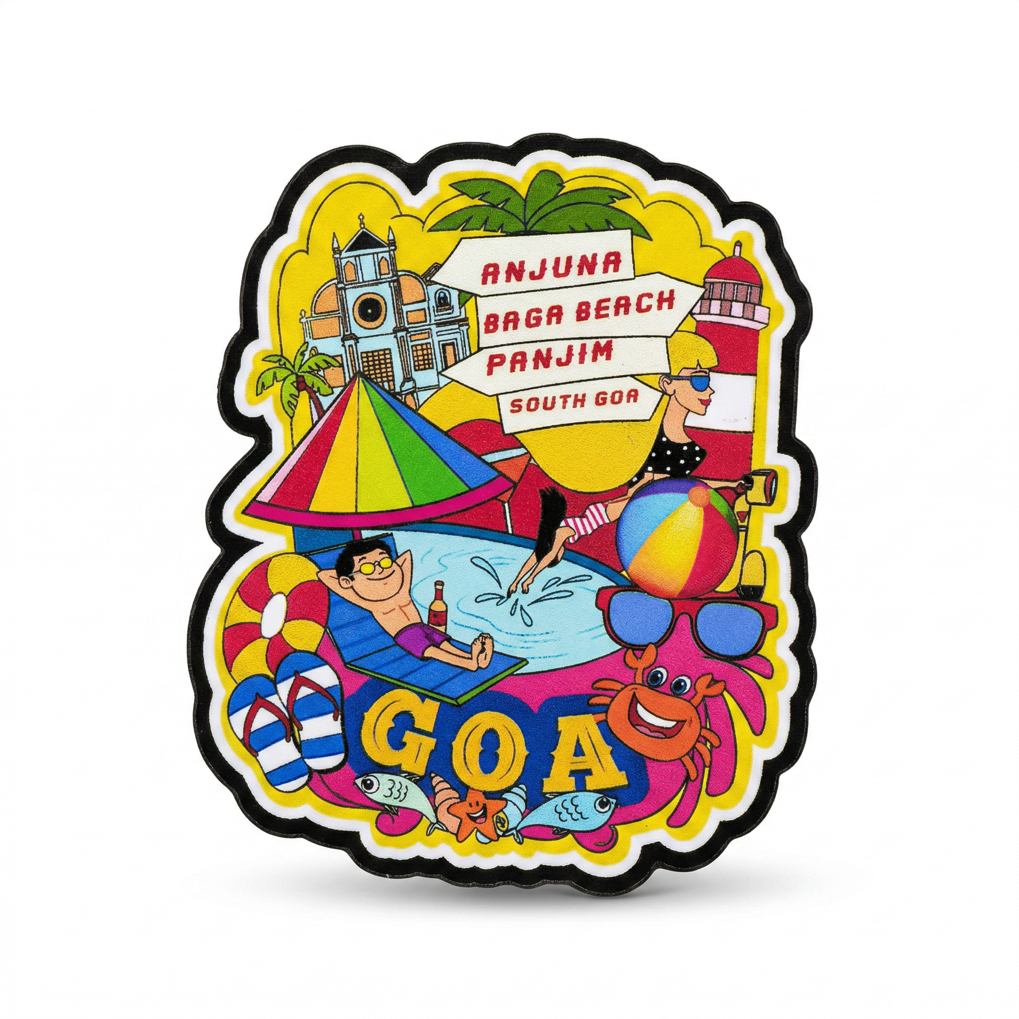 GOA  FRIDGE MAGNET