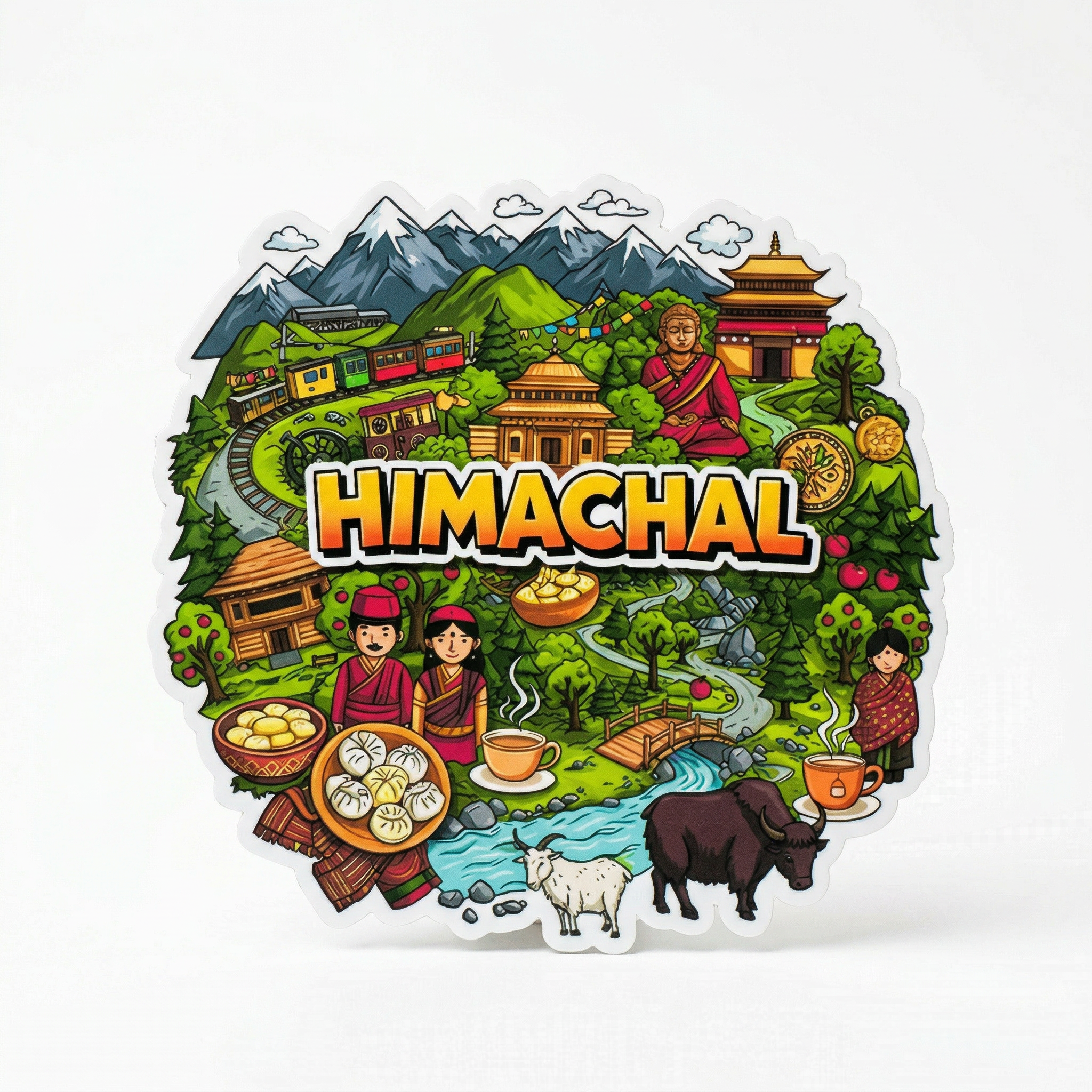 HIMACHAL FRIDGE MAGNET