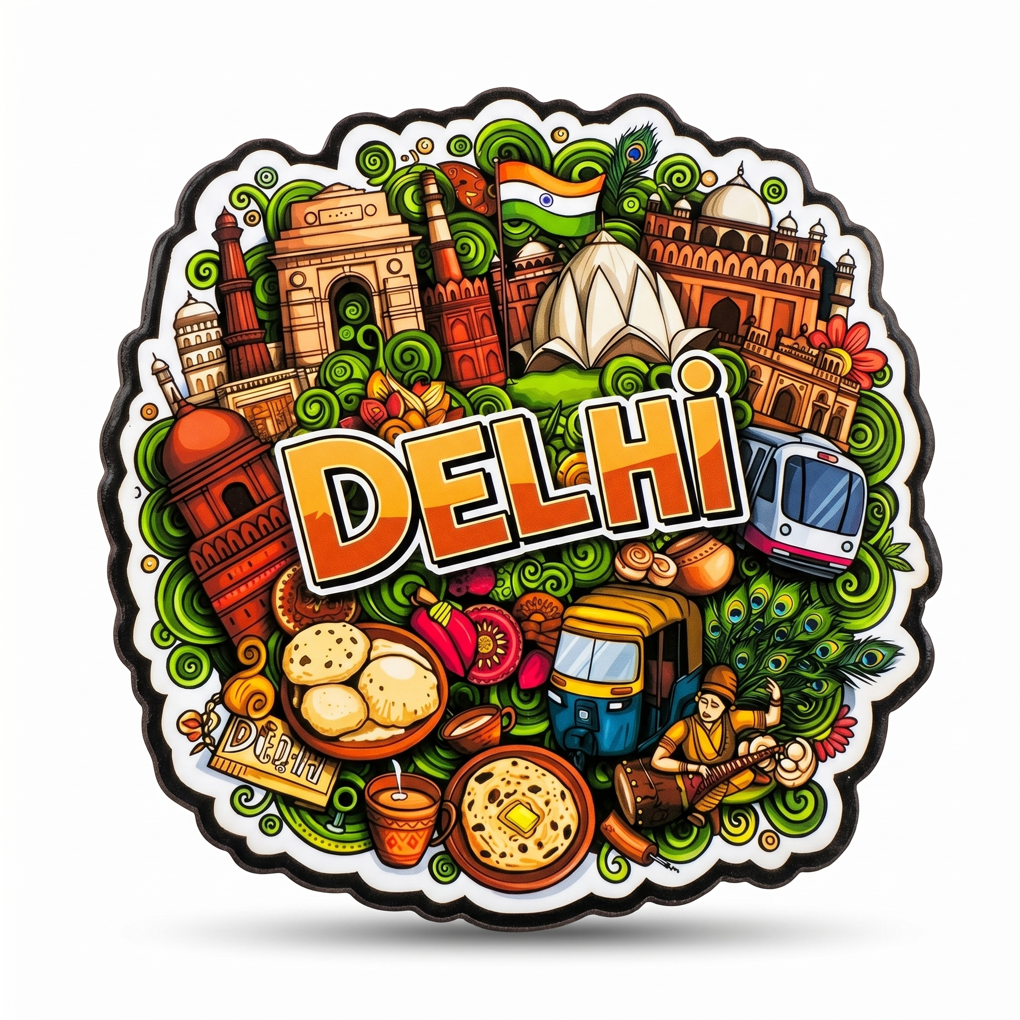 DELHI FRIDGE MAGNET