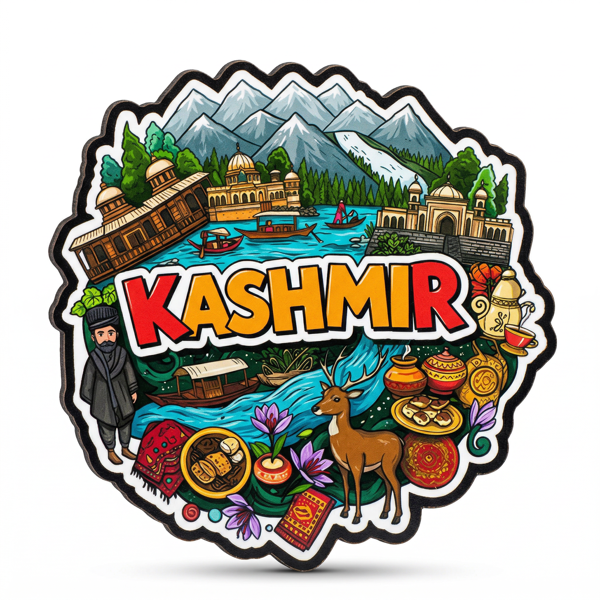 KASHMIR FRIDGE MAGNET