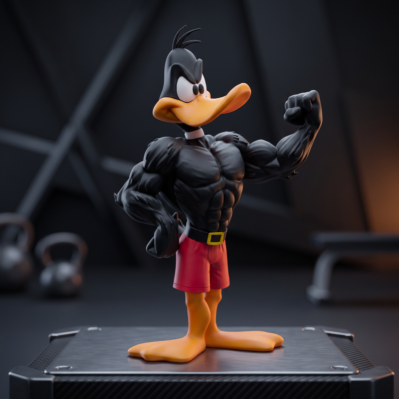 Muscle Duck Bodybuilder Tabletop Figurine (PREPAID ONLY)