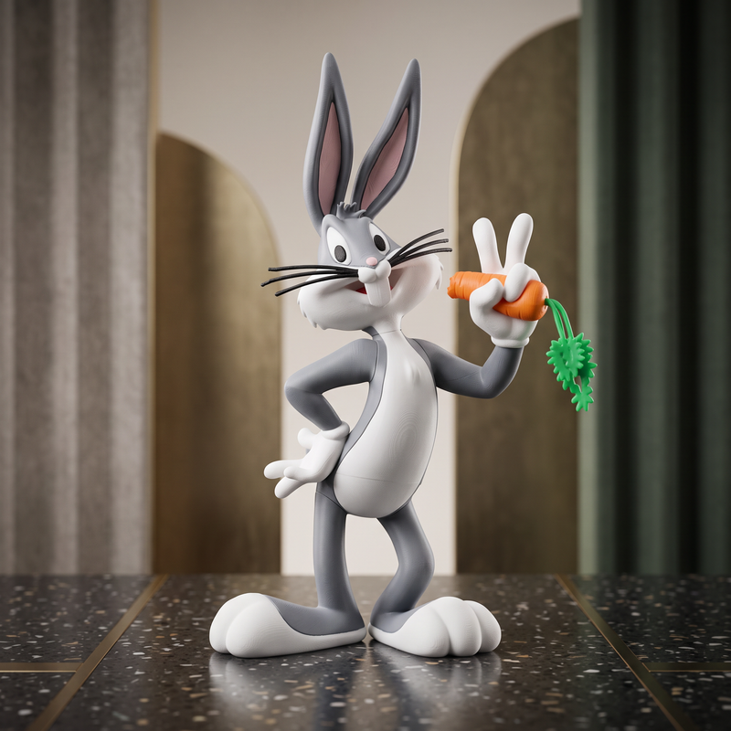 Cool Bunny Carrot Tabletop Figurine  (PREPAID ONLY)