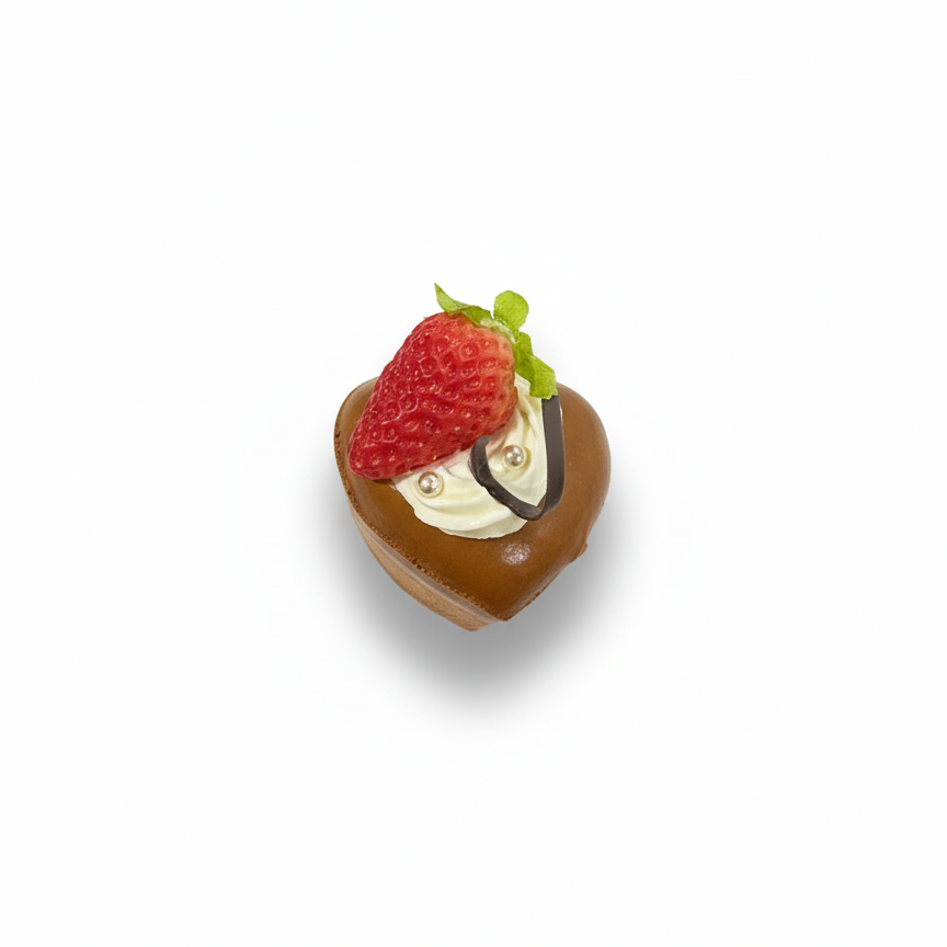 STRAWBERRY CHOCOLATE PASTRY FRIDGE  MAGNET
