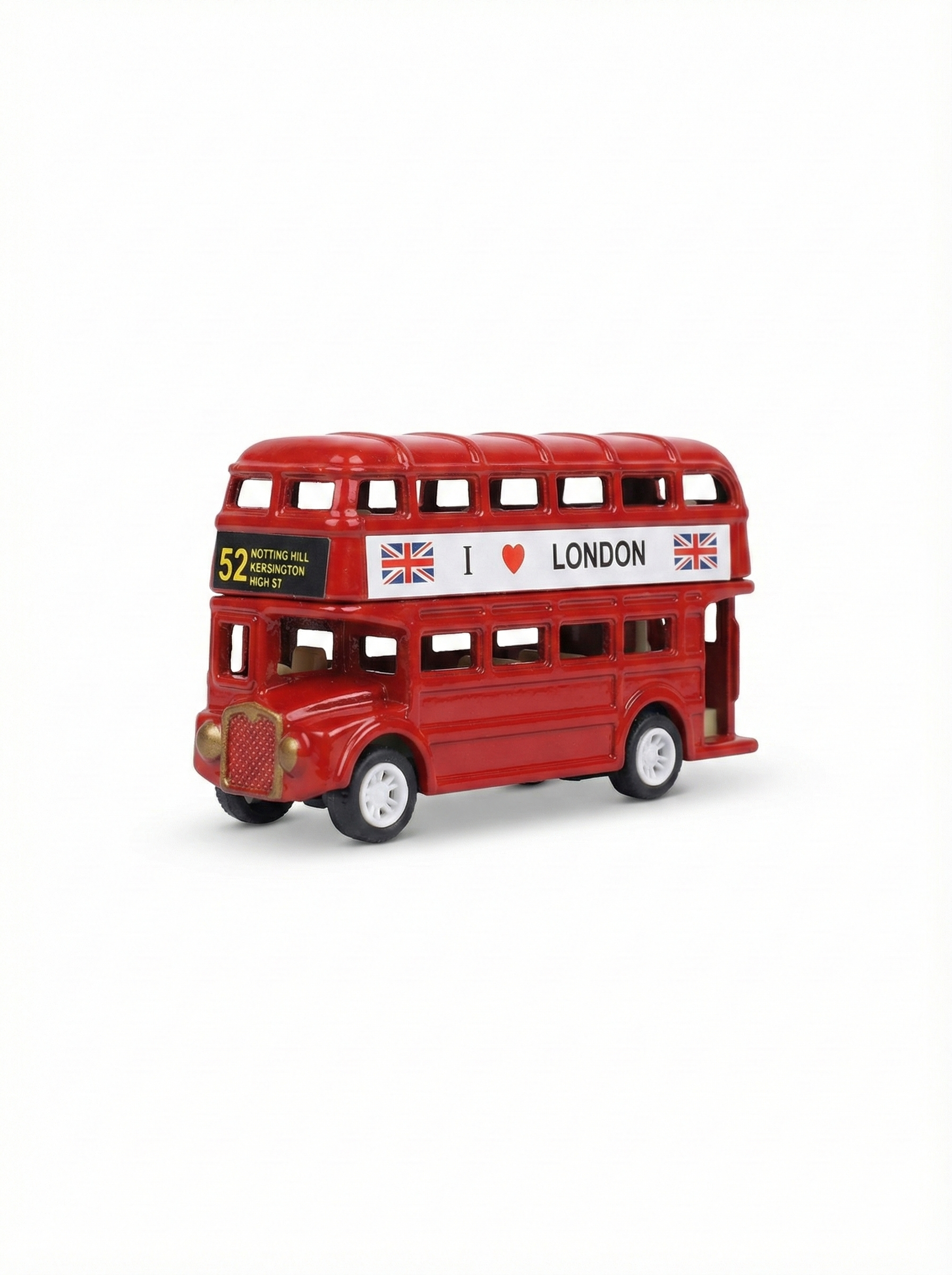 LONDON BUS FRIDGE MAGNET (ANTIQUE)