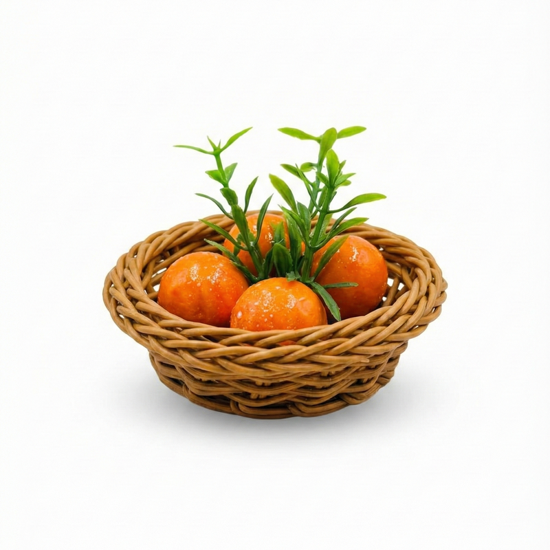 ORANGE  BASKET  MAGNET