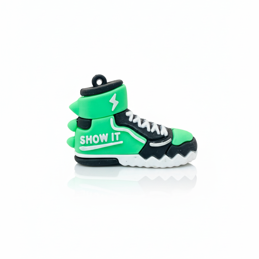 GREEN SNEAKER FRIDGE MAGNET