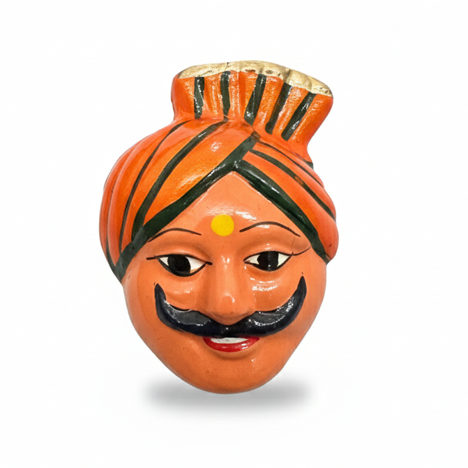 Terracotta Face 01  FRIDGE MAGNET (RANDOM COLOR)