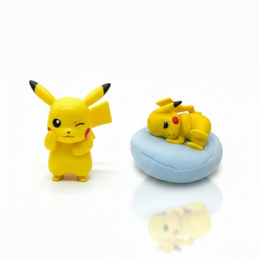 SLEEPING PIKKA FRIDGE MAGNET & TABLE TOP ( 1 PIKKA + 1 CUSION)