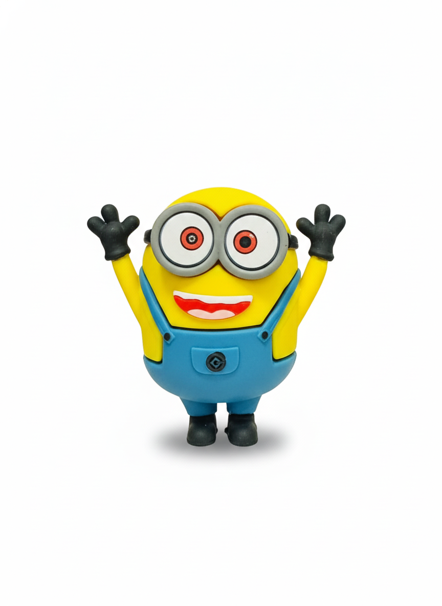 TINY YELLOW CHARACTER FRIDGE MAGNET