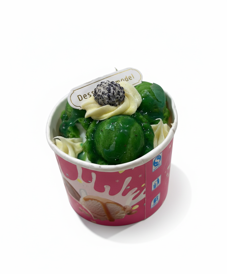 GREEN BERRY SUNDAE FRIDGE MAGNET