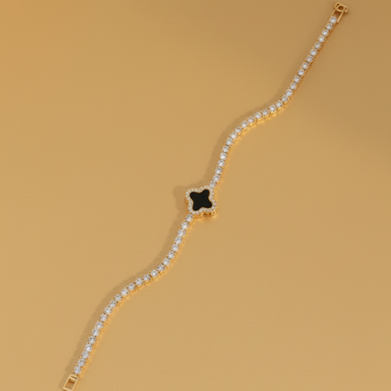 BLACK STONE BRACELET