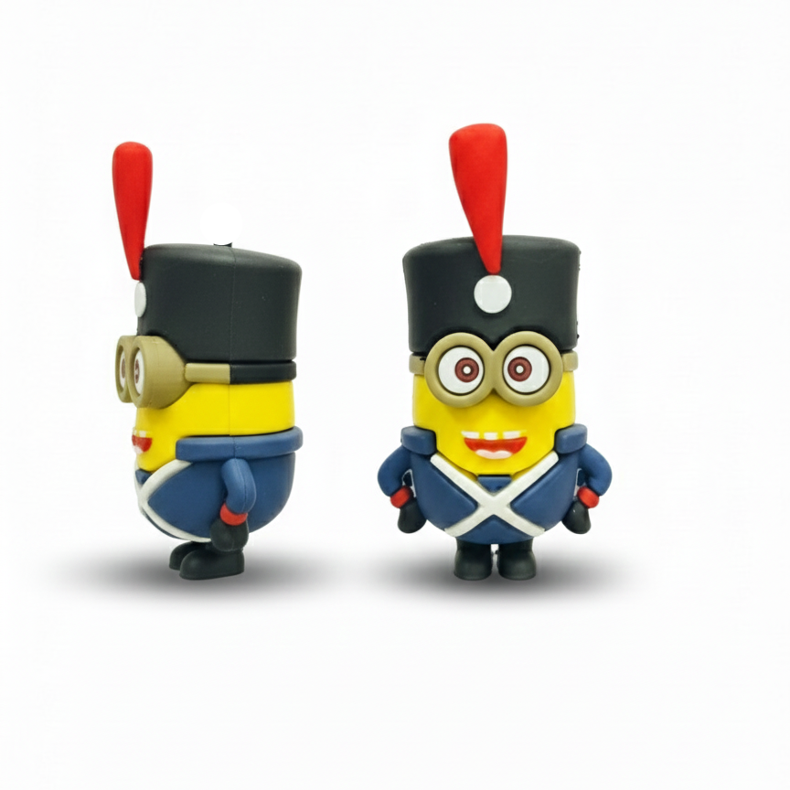 TINY YELLOW 2 CHARACTER FRIDGE MAGNET