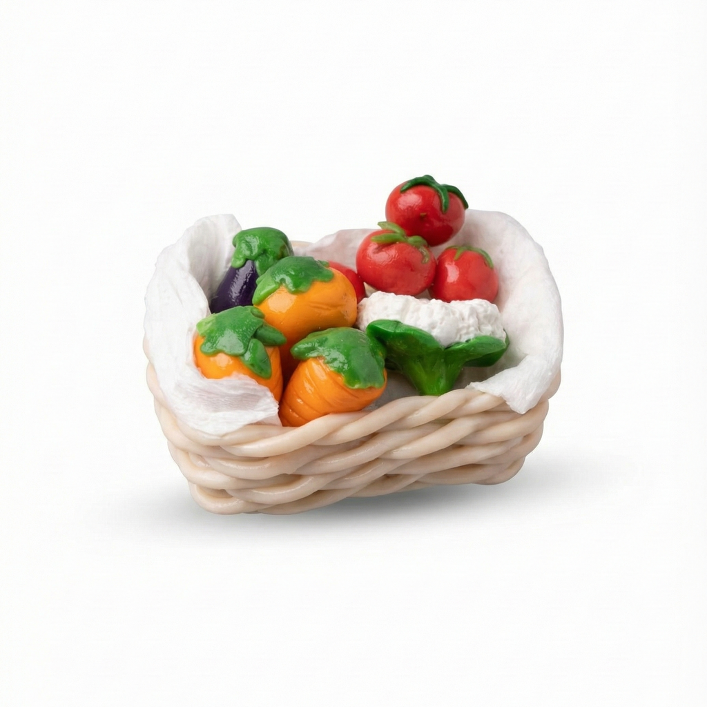 VEGGI BASKET FRIDGE MAGNET