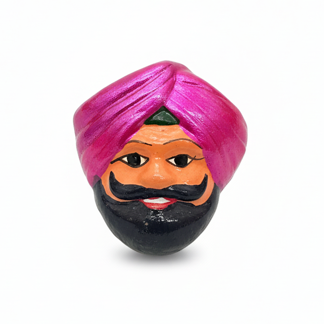 TERRACOTTA FACE 03  FRIDGE MAGNET (RANDOM COLOR)