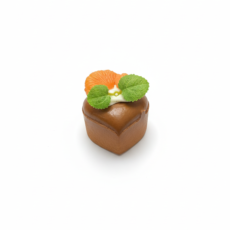 ORANGE CHOCOLATE PASTRY FRIDGE  MAGNET