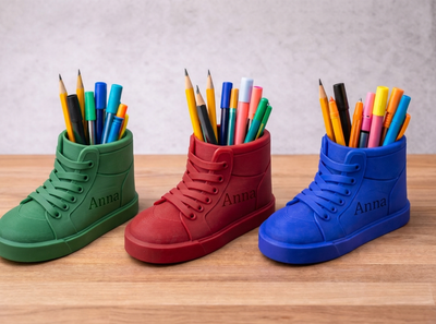 Personalized Sneaker Pen & Pencil Holder (PREPAID ONLY)