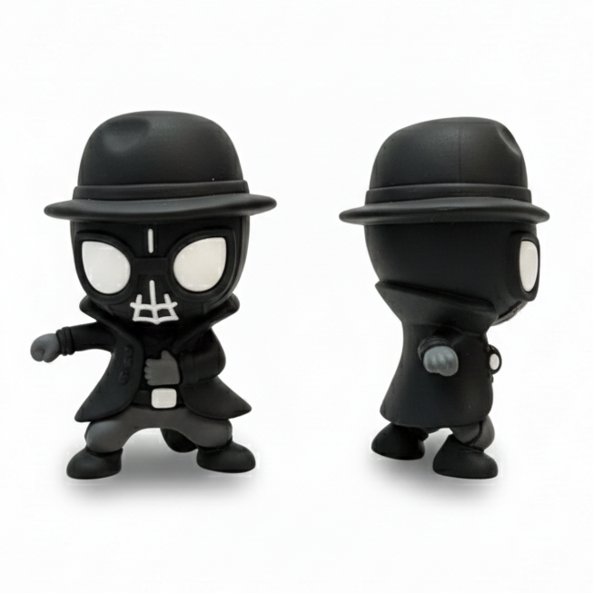 BLACK SPIDDDY FRIDGE MAGNET